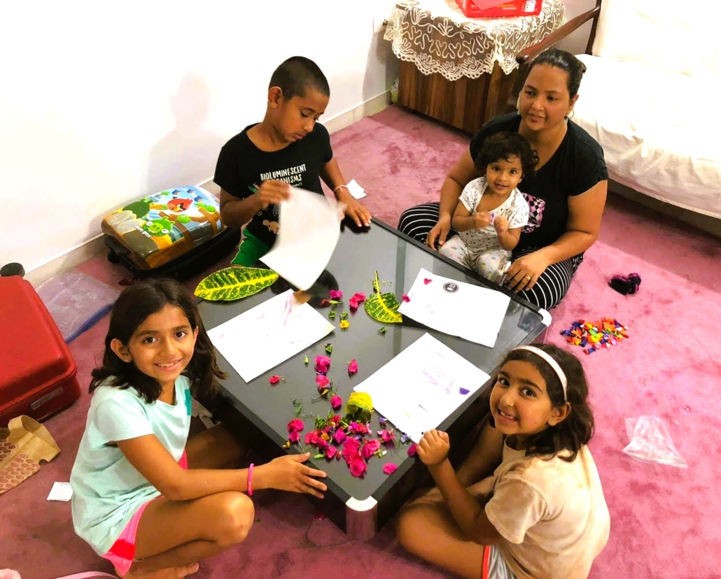 Nature therapy with kids